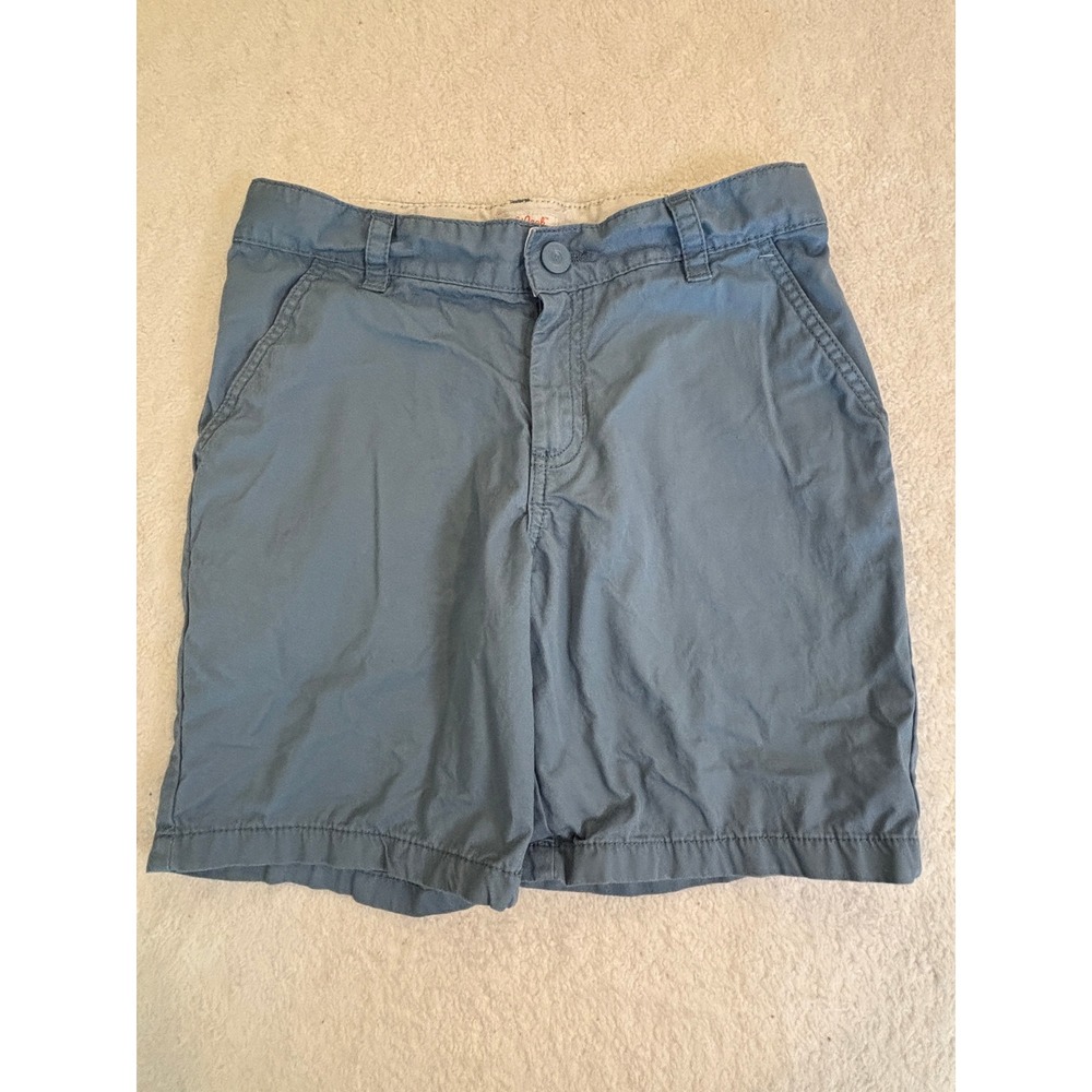 Cat &‎ Jack Boys Blue Chino Shorts Size 10 Flat Front Cotton Blend Casual